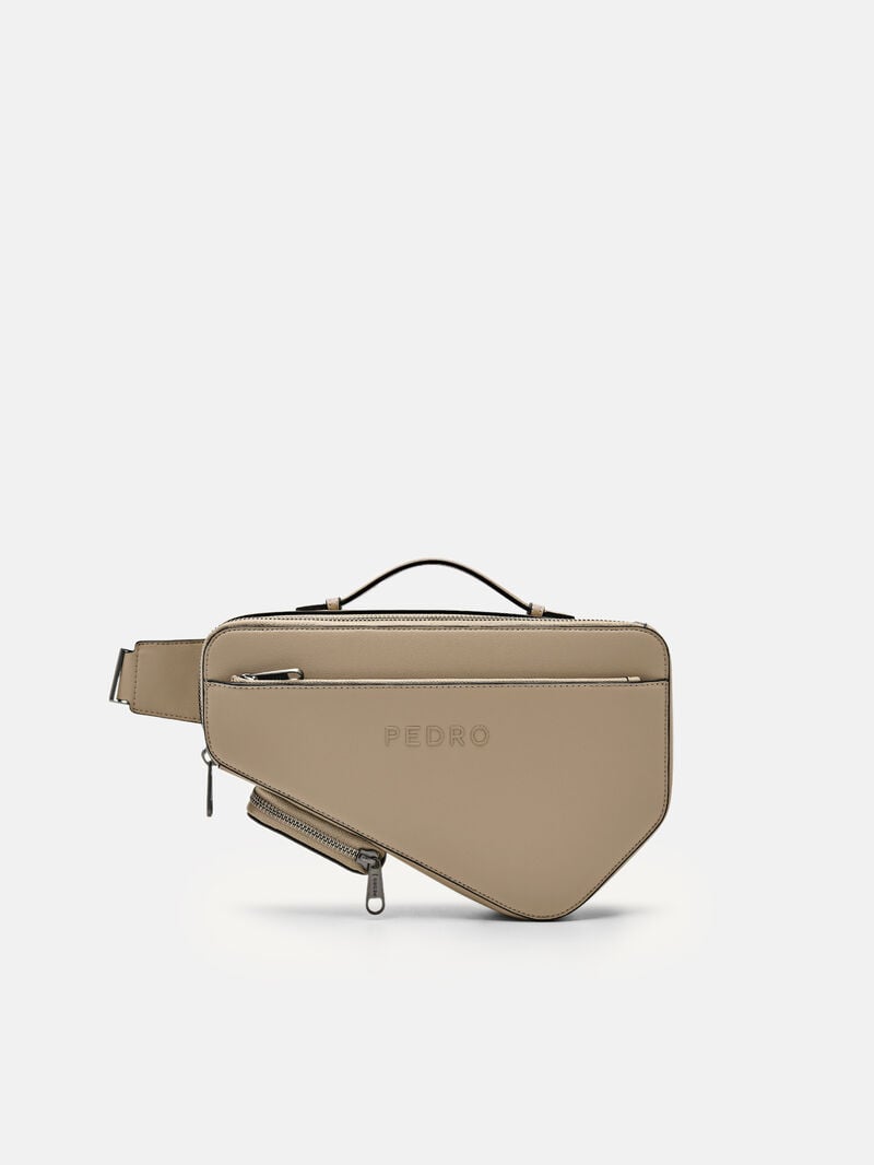 Pedro Taper Sling Pouch Bags Men Sling Bags Taupe | Q9Q-1055
