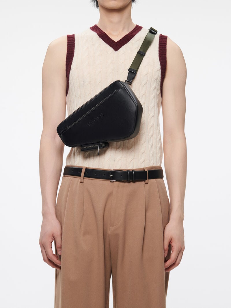 Pedro Taper Sling Pouch Bags Men Sling Bags Black | Q9Q-1053