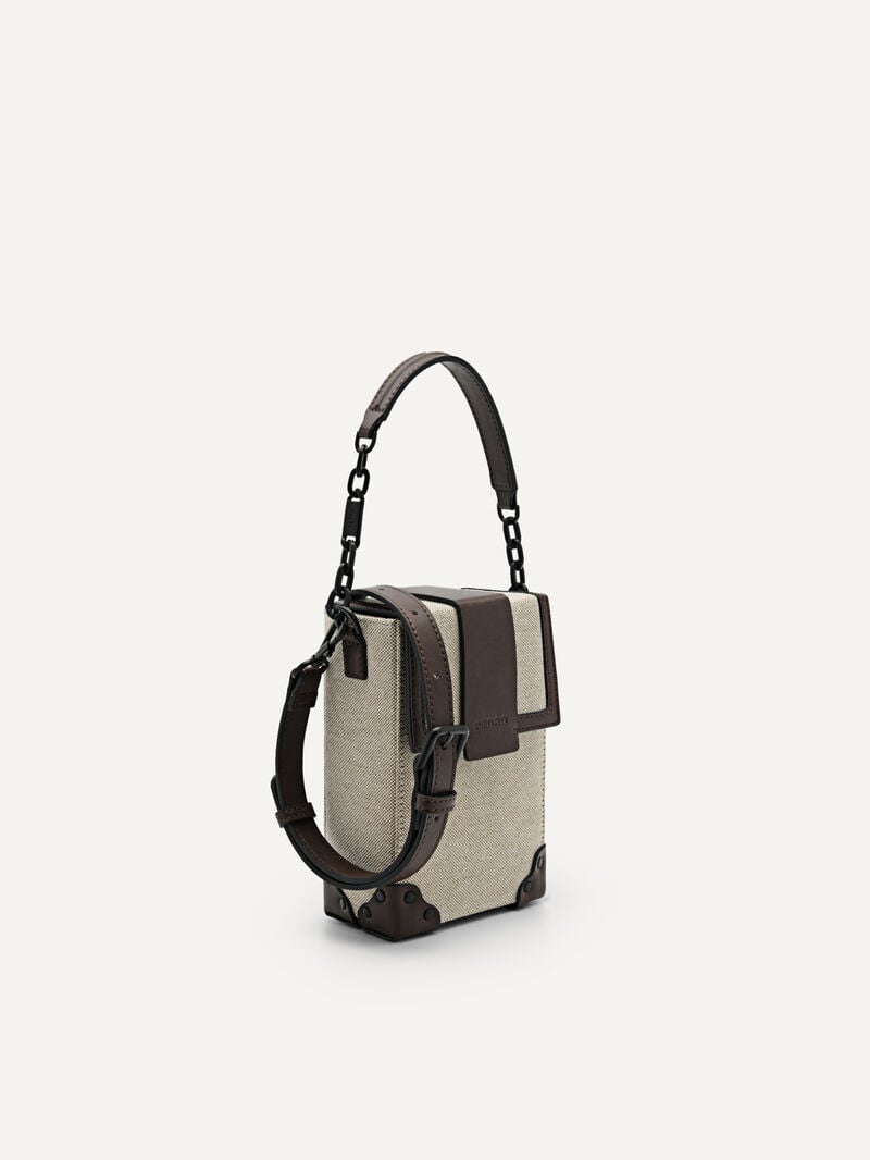 Pedro Tex Bags Men Sling Bags Dark Brown | Q9Q-1051