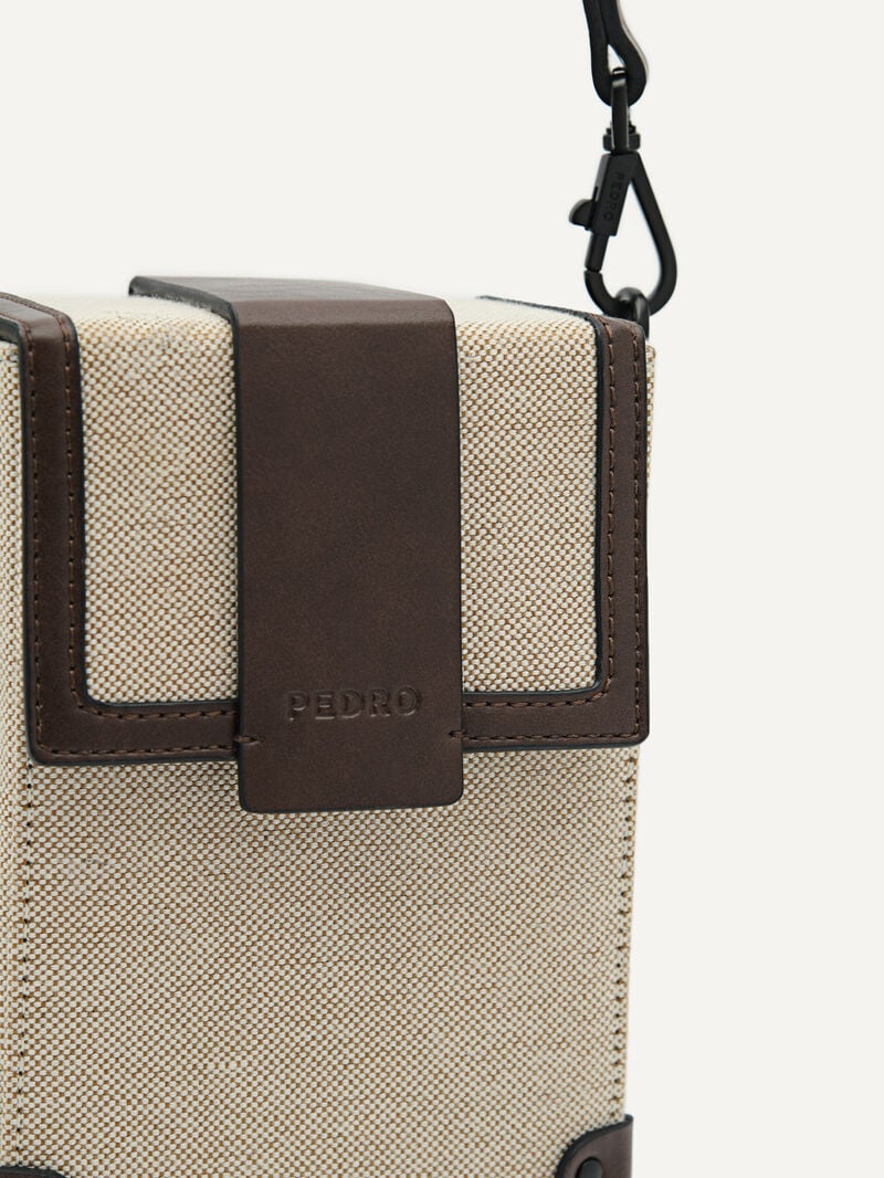 Pedro Tex Bags Men Sling Bags Dark Brown | Q9Q-1051