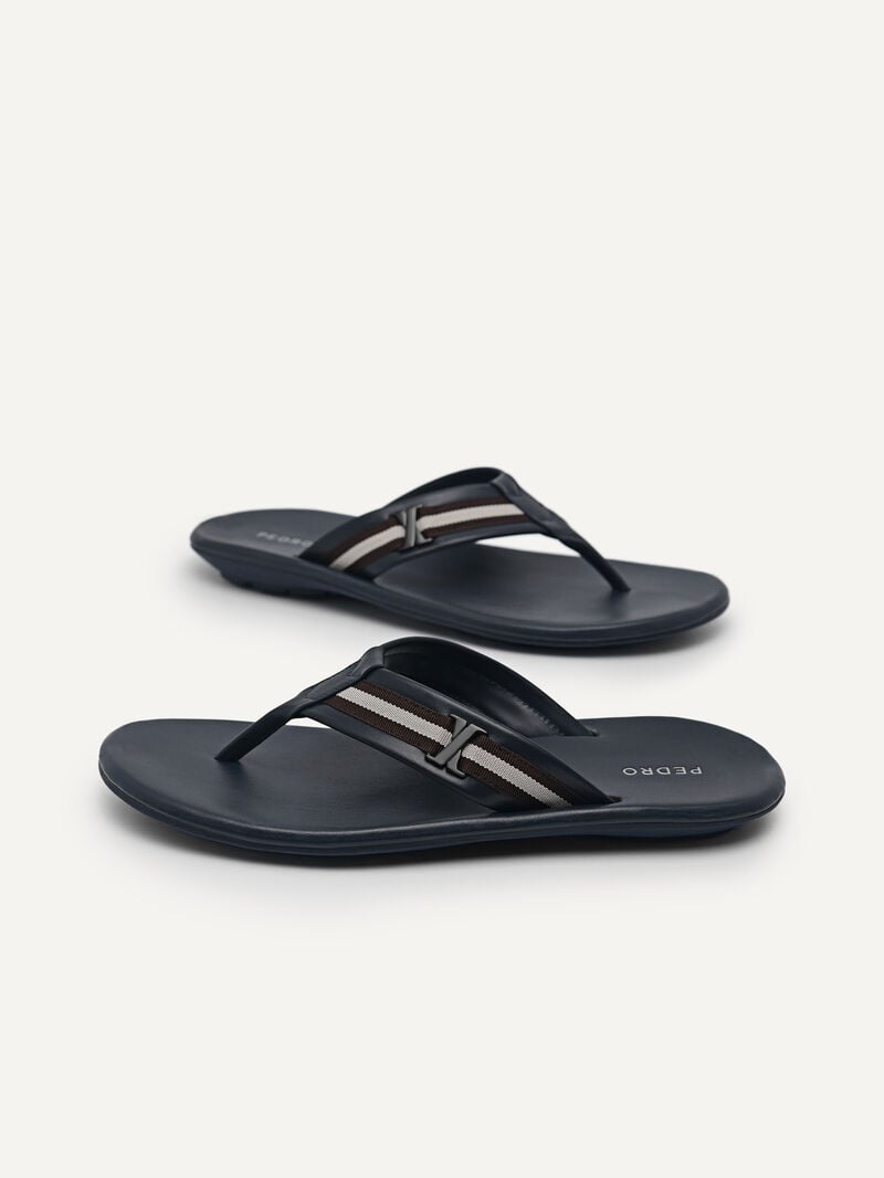 Pedro Thong Men Sandals Navy | Q9Q-1523