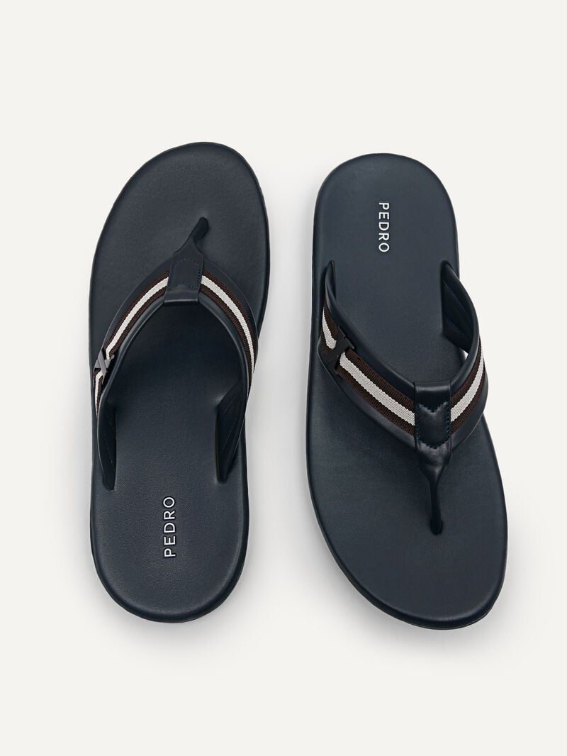 Pedro Thong Men Sandals Navy | Q9Q-1523