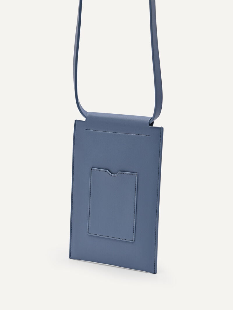 Pedro Trip Phone Pouch with Lanyard Women Tech Accessories Slate Blue | Q9Q-897