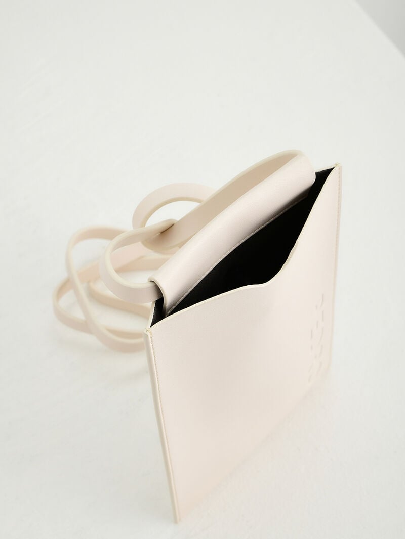 Pedro Trip Phone Pouch with Lanyard Women Tech Accessories Beige | Q9Q-894