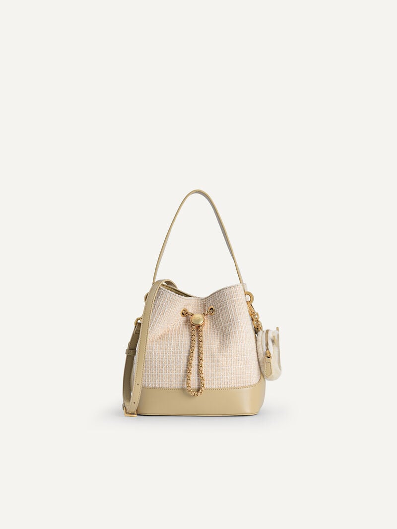 Pedro Tweed Bags Women Bucket Bags Sand | Q9Q-1972