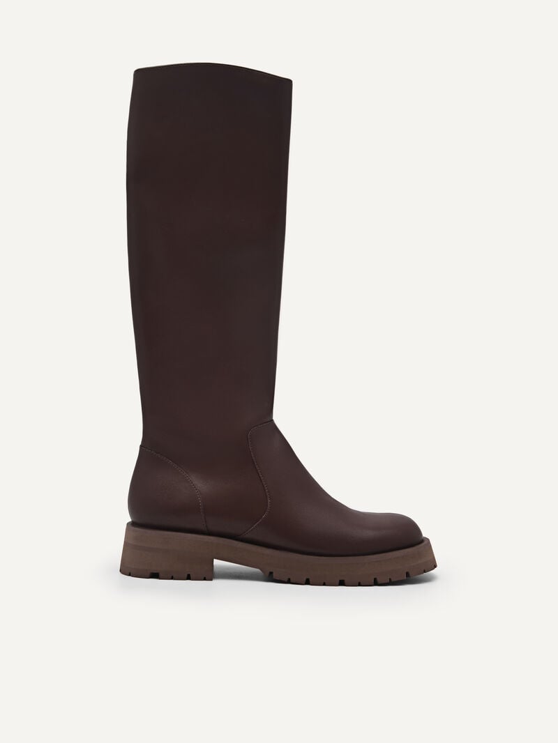 Pedro Twigs Knee Boots Women Knee-High Boots Dark Brown | Q9Q-1326
