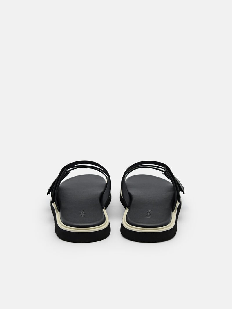 Pedro Velcro Slide Men Sandals Black | Q9Q-1515