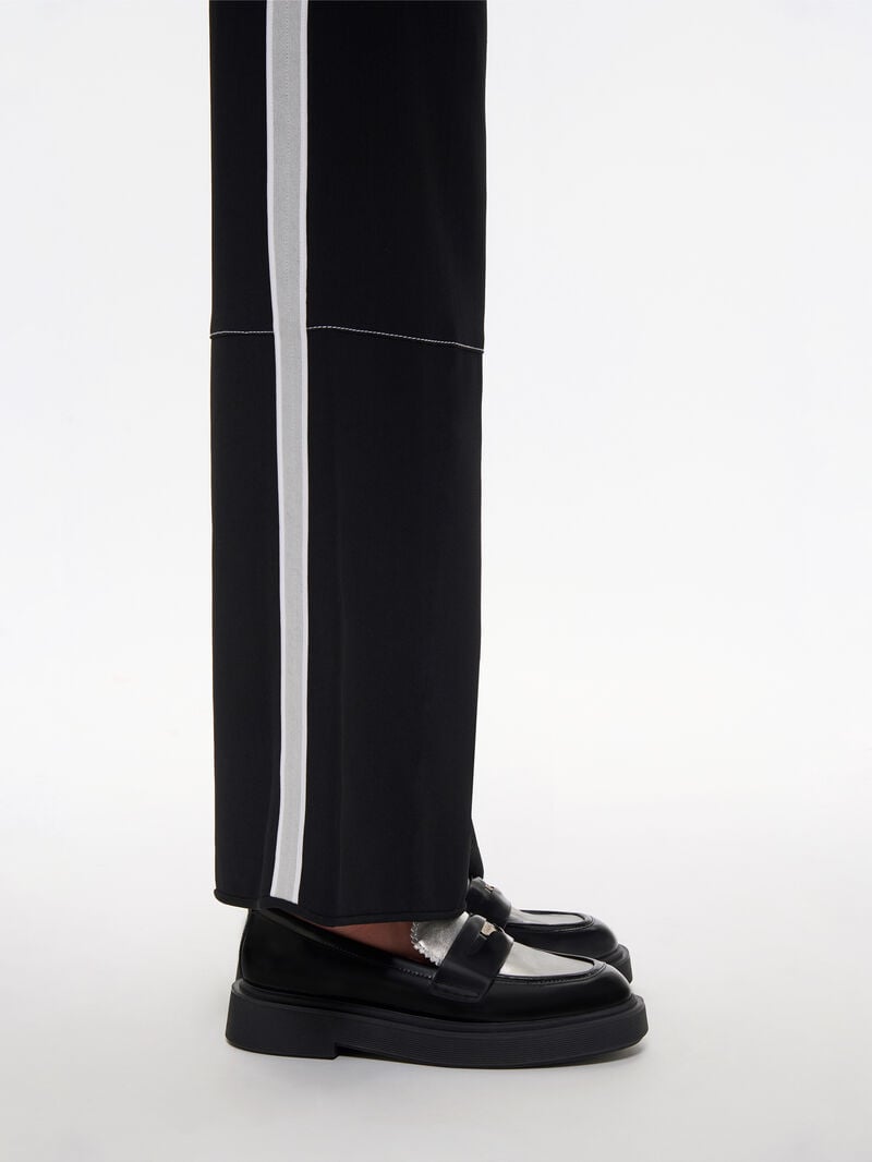 Pedro Wanda Leather Loafers Women Flats Black2 | Q9Q-1514