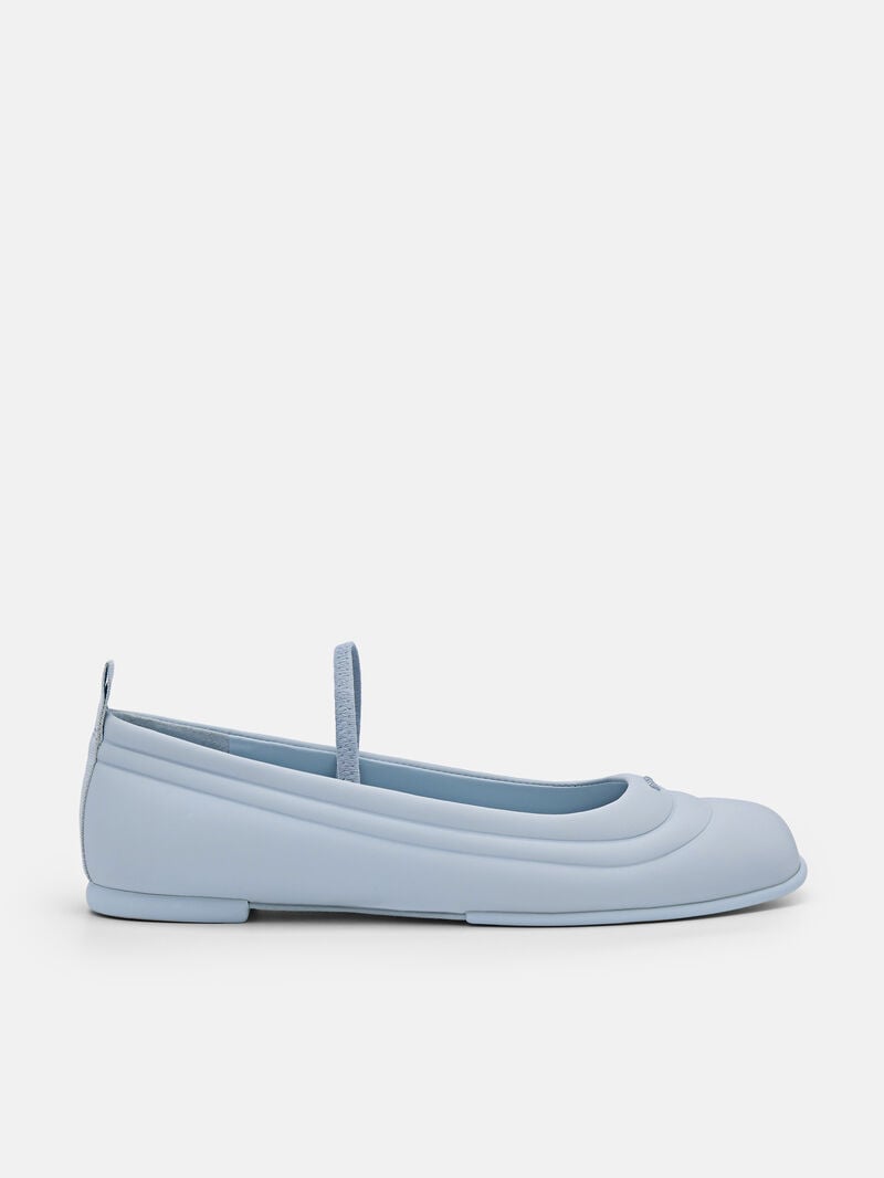 Pedro Yara Leather Mary Janes Women Flats Light Blue | Q9Q-1508