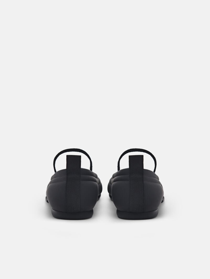 Pedro Yara Leather Mary Janes Women Flats Black | Q9Q-1507