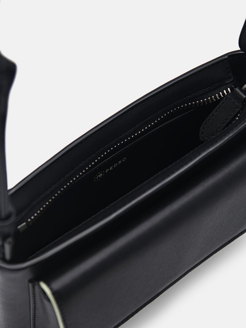 Pedro reRecycled Leather Mini Bags Men Sling Bags Black | Q9Q-1090