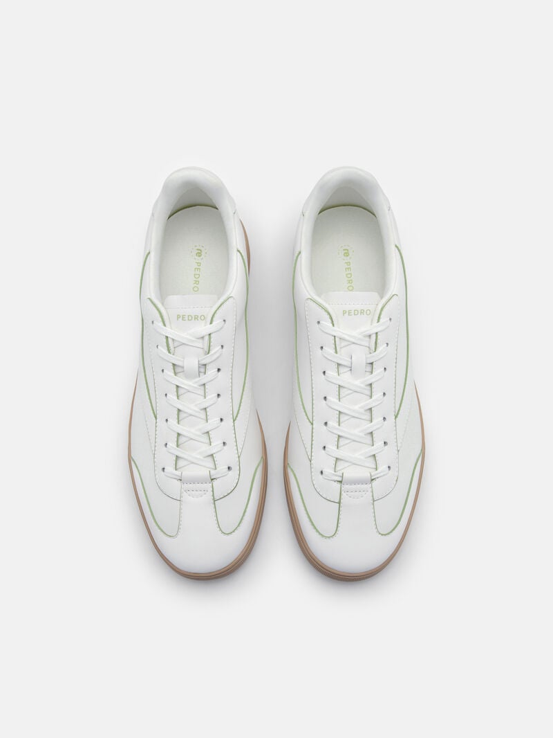 Pedro reRecycled Leather Sneakers Men Court Sneakers White | Q9Q-1605
