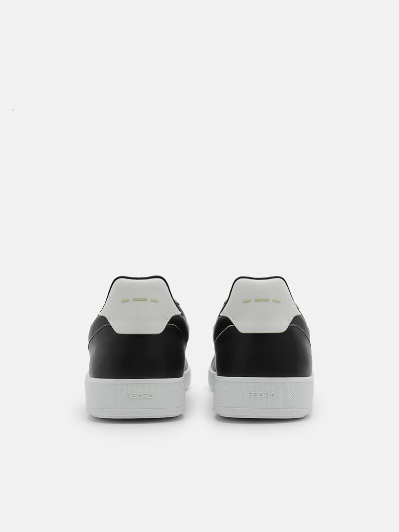 Pedro reRecycled Leather Sneakers Men Court Sneakers Black | Q9Q-1604