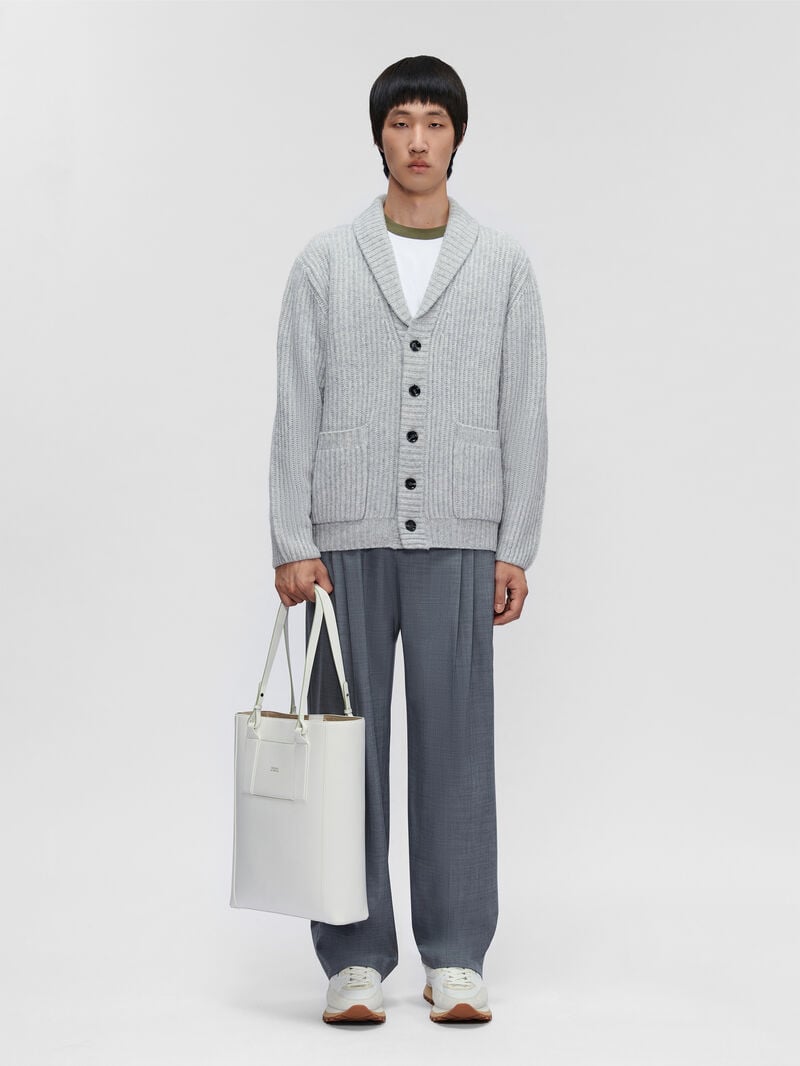 Pedro reRecycled Leather Tote Bags Men Sling Bags White | Q9Q-1089