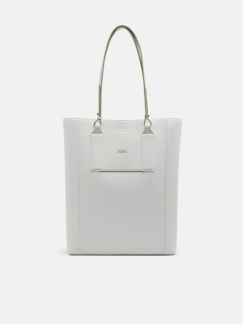 Pedro reRecycled Leather Tote Bags Men Sling Bags White | Q9Q-1089