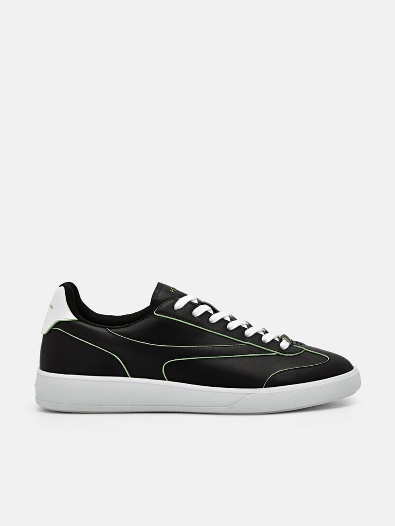 Pedro reRecycled Leather Women Sneakers Black | Q9Q-1602