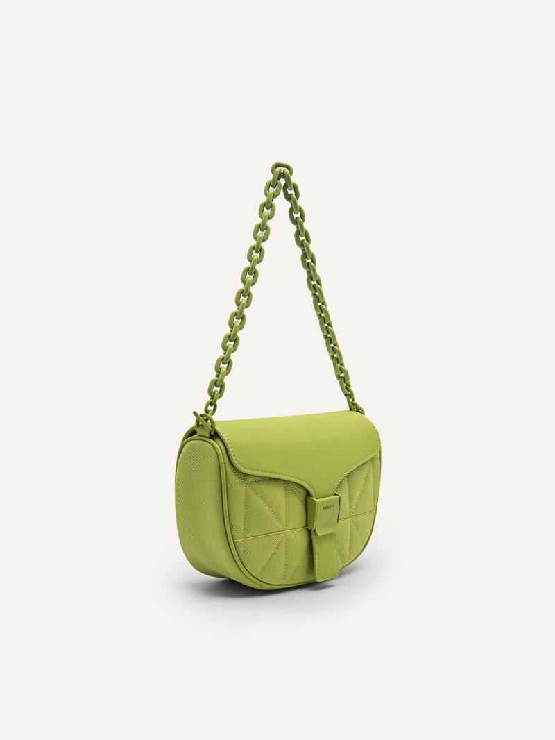 Pedro reTwill Handbag Women Top Handle Bags Green | Q9Q-1086
