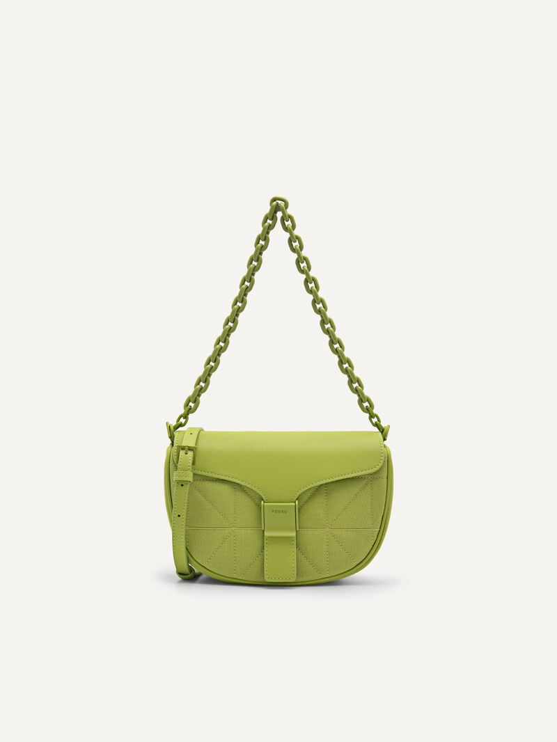 Pedro reTwill Handbag Women Top Handle Bags Green | Q9Q-1086